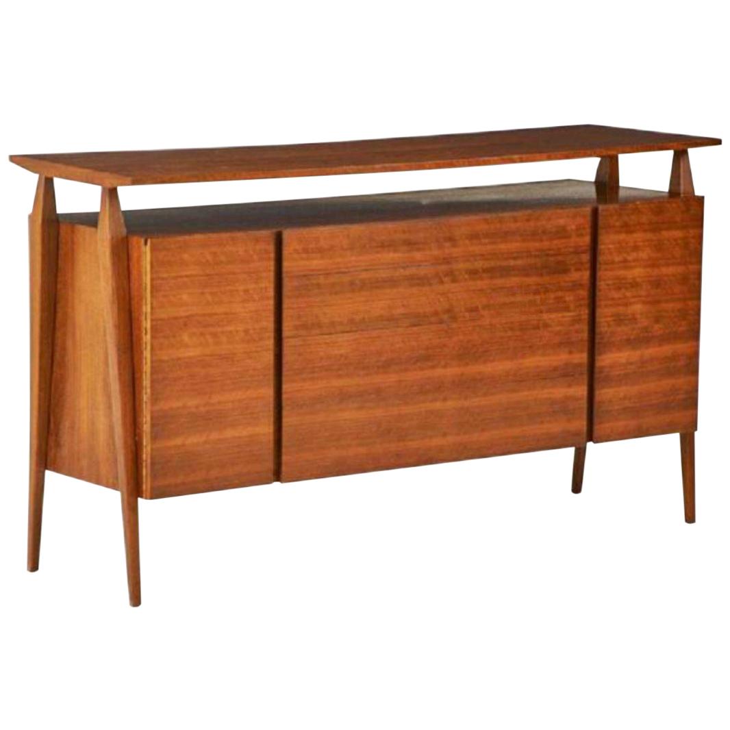 Unique Credenza in Gio Ponti Style at 1stdibs