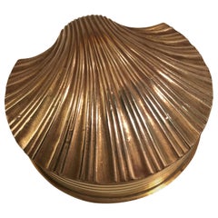 Brass Shell Storage Jewelry Box