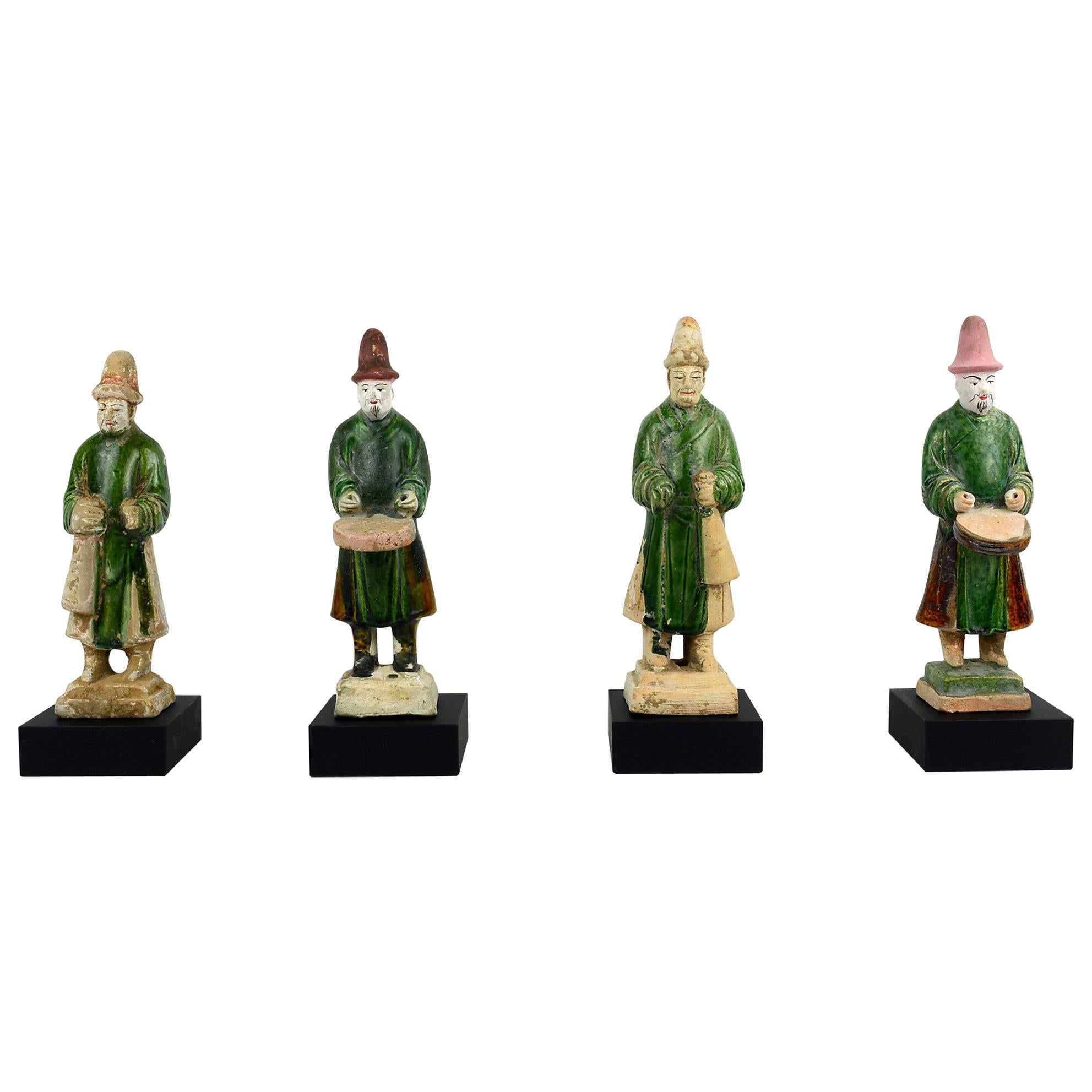 Set of Four Chinese Ming Musicians