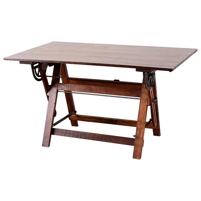 American Folding Drafting Table or Writing Table at 1stDibs