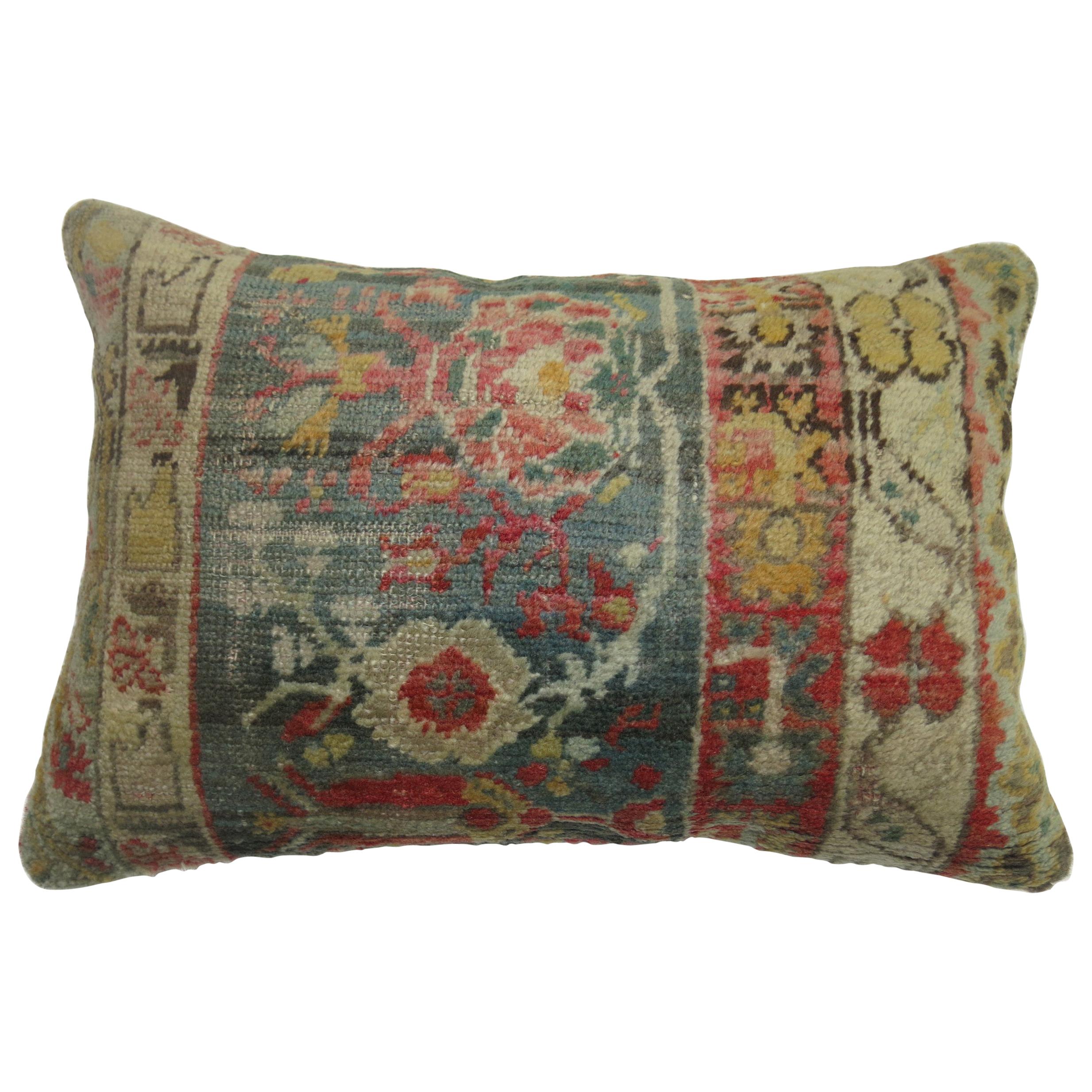 Antique Oushak Lumbar Pillow