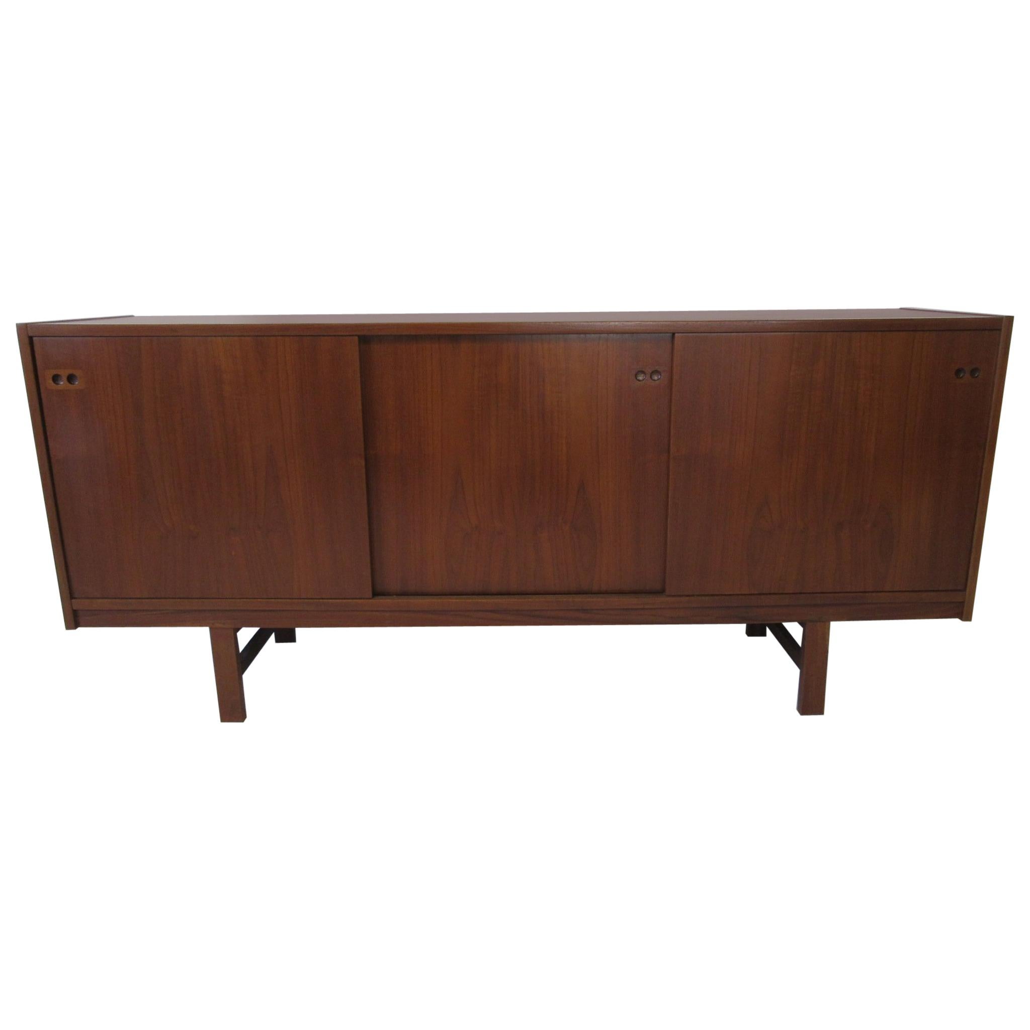 Danish Teak Wood Credenza