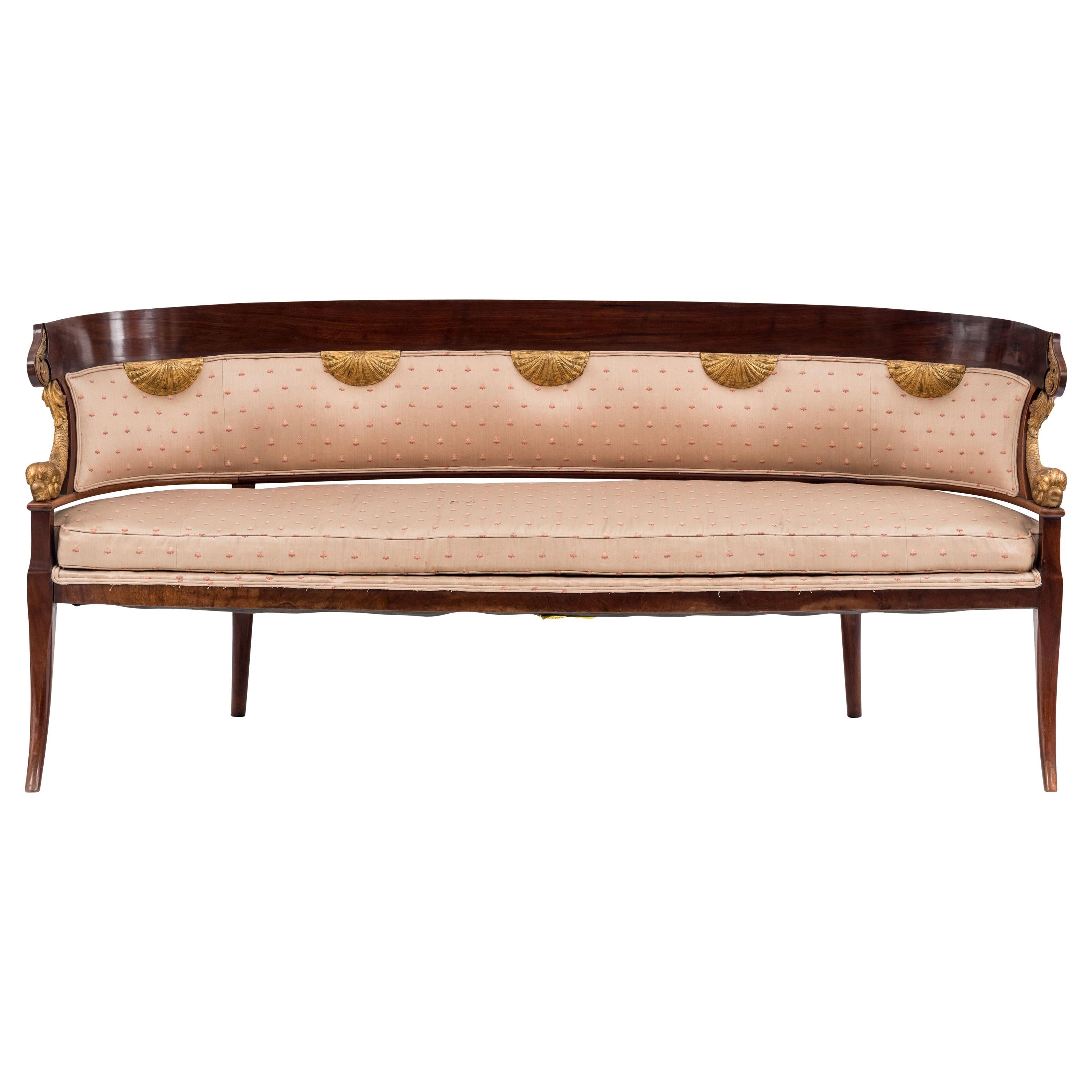 Englisches Regency-Mahagoni-Sofa