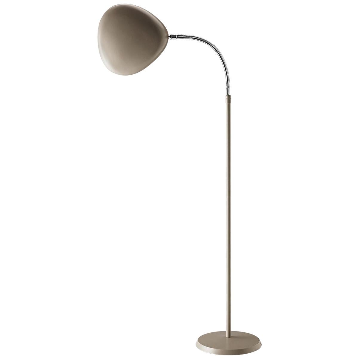 Lampadaire Cobra de Greta Grossman, gris chaud en vente