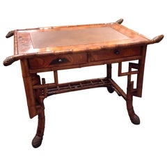 Antique Superior 19th Century Bamboo Desk