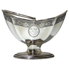 18th Century Antique George III Sterling Silver Sugar Basket Lon 1787 R Hennell