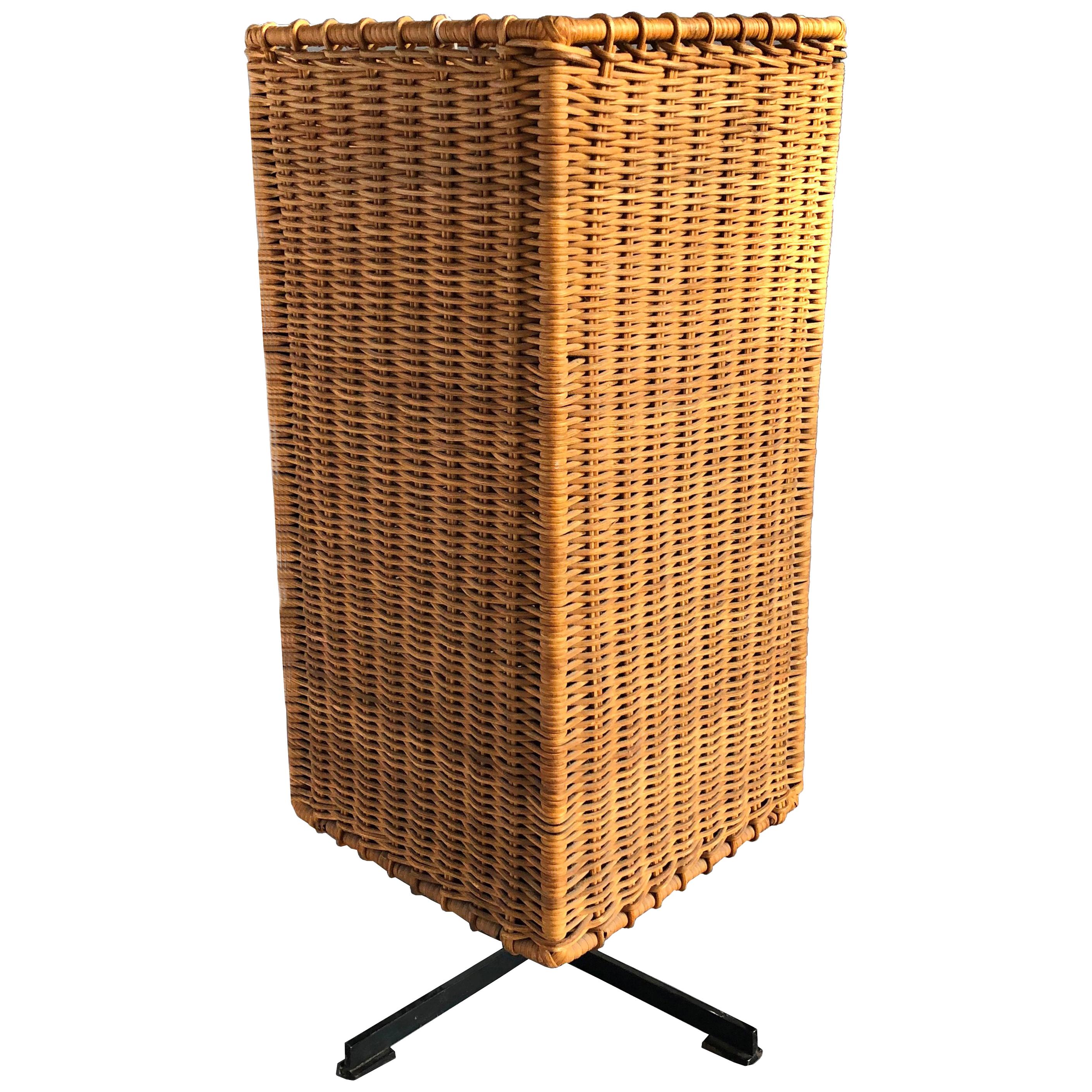 Wicker Umbrella Stand, Hungary, 1970s For Sale