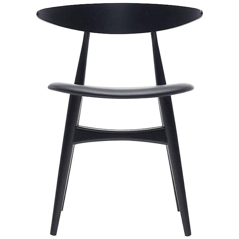 CH33P Dining Chair in Black by Hans J. Wegner for Carl Hansen & Son For Sale