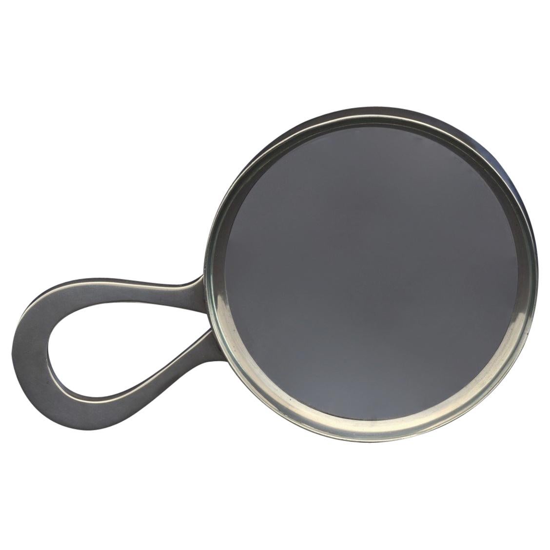 Sterling Silver Loop Handle Magnifying Glass, hallmarked 1913