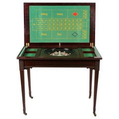 Used Victorian Mahogany Games Roulette Table, 19th Century