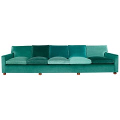 Josef Frank, Five Seated Sofa, Velvet, Seven Shades Velvet