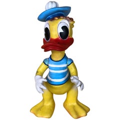 1960s Retro Original Disney Donald Duck Sailor Rubber Squeak Toy by Arădeanca