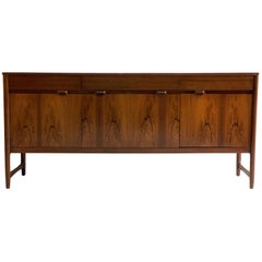 Midcentury Rosewood Sideboard Credenza by Nathan Furniture Caspian Range 1960s