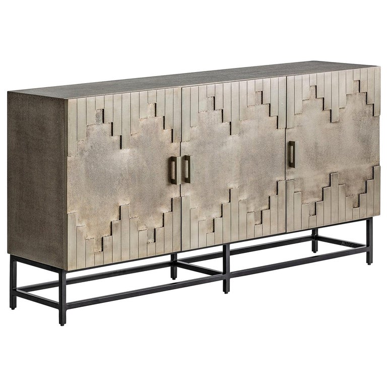Brutalist Design Metal Sideboard at 1stDibs