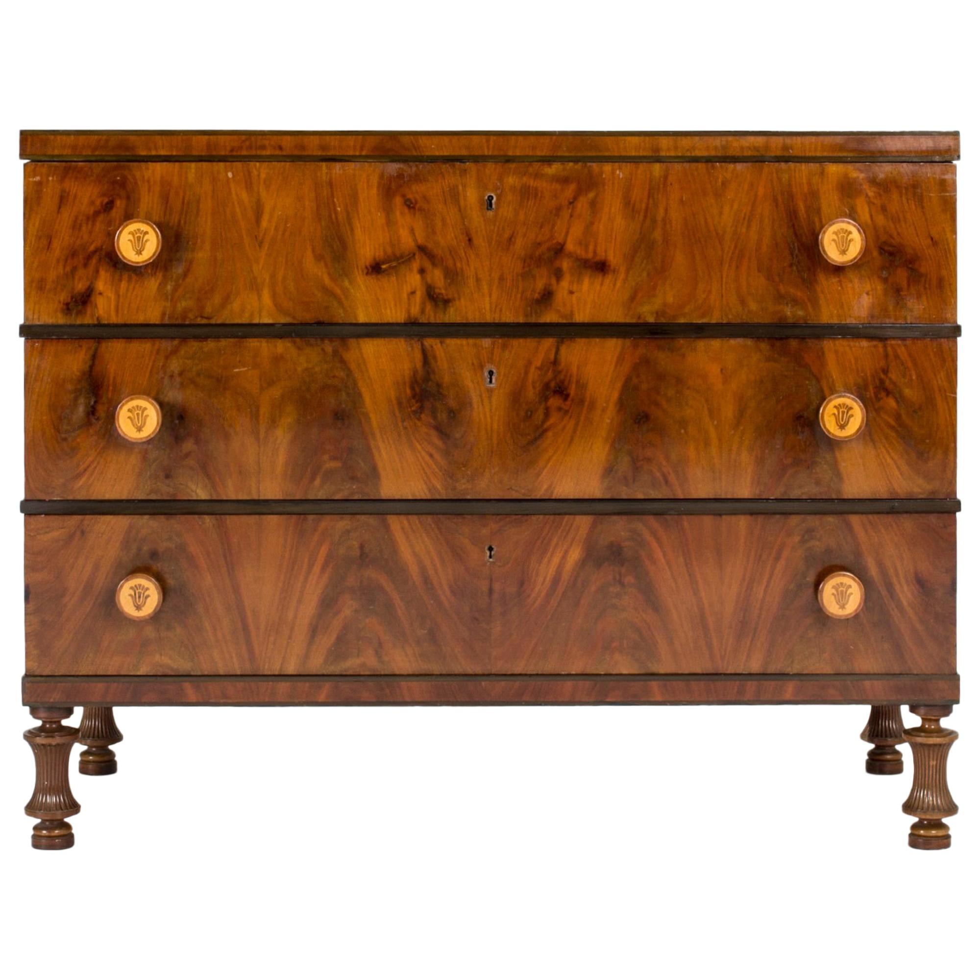 Mahogany Chest of Drawers by Otto Schulz