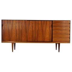 Rare Highboard by Henry Rosengren Hansen for Brande Møbelindustrie, 1960s
