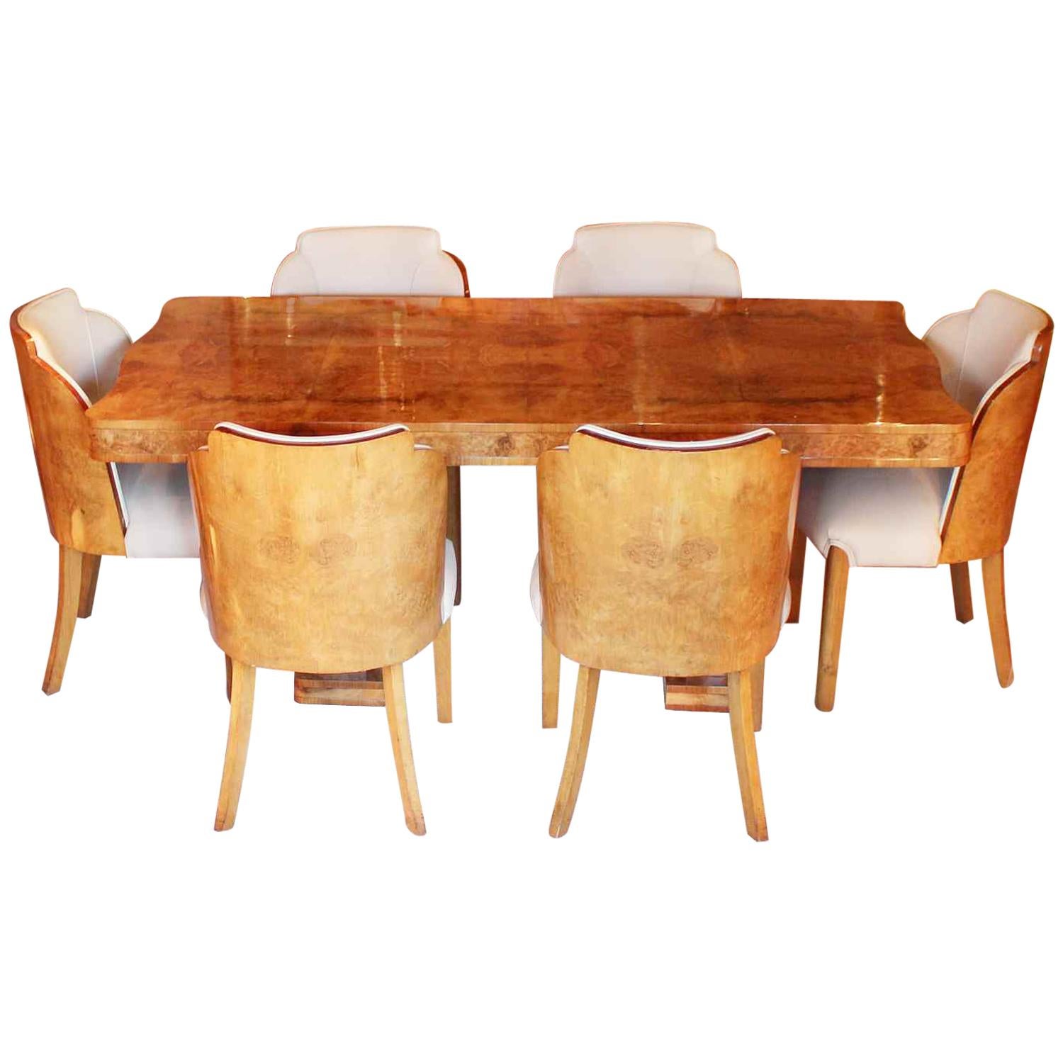 Harry and Lou Epstein Art Deco Dining Suite
