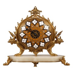 Persian Mantel Clock Attr. to F.Barbedienne & A.V. Geoffroy-Dechaume, Circa 1867