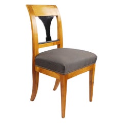 19th Century Biedermeier Period Chair, Cherrywood, circa 1820