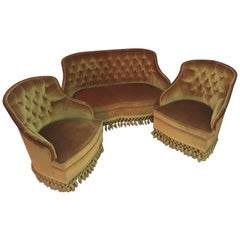 20th Century, French Living Room Set, 1940s