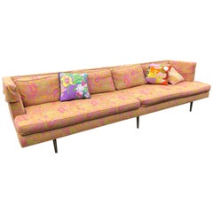 Edward Wormley for Dunbar Sofa 4907 Original Pop Art Pucci Fabric