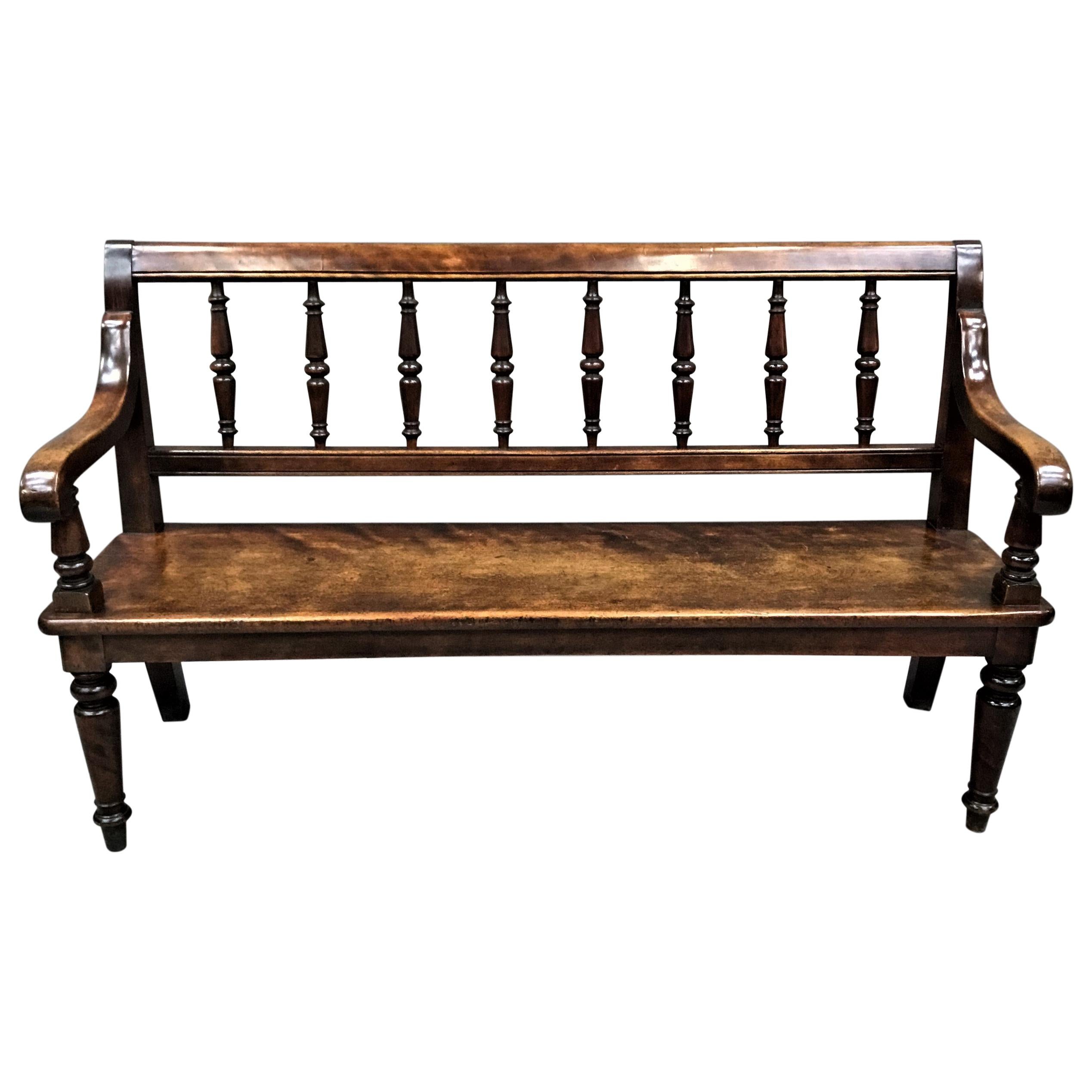 George IV Hall Seat or Hall Bench
