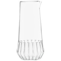 EU Clients Czech Clear Contemporary Handmade Mixed Carafe Water Pitcher in Stock
