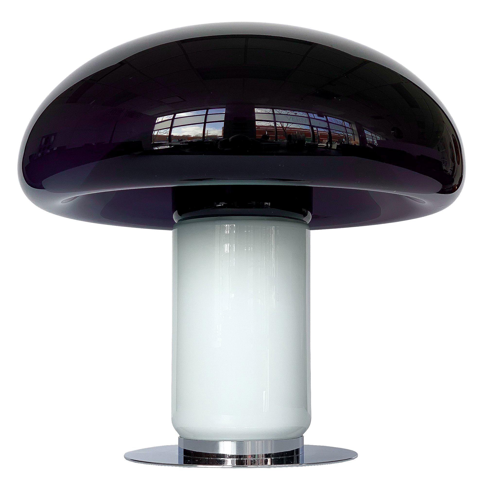 Vistosi Purple / Amethyst Mushroom Table Lamp