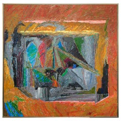 Oil on Canvas Abstract by John McNamara, American