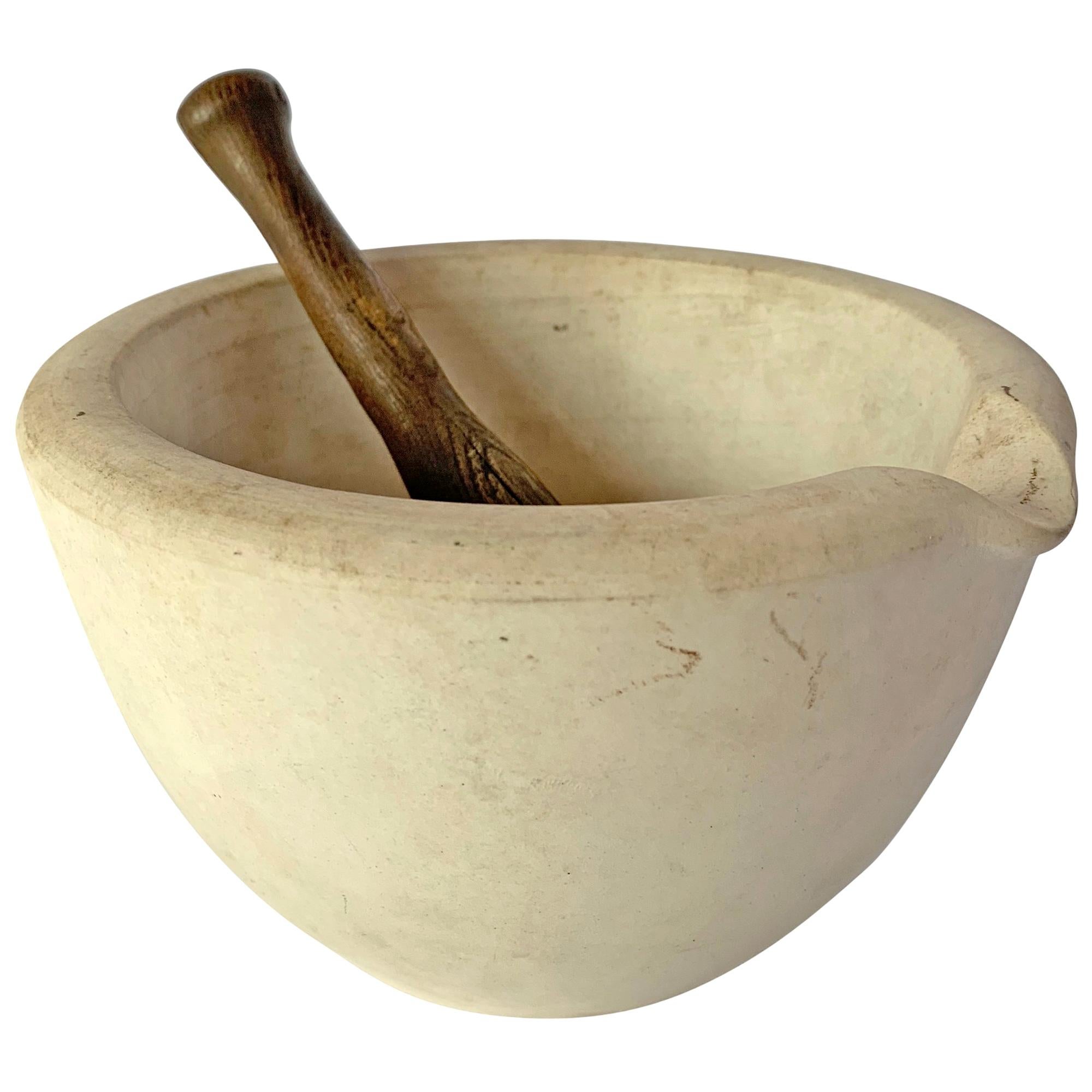 19th Century Mortar and Pestle by Thomas Maddock & Sons