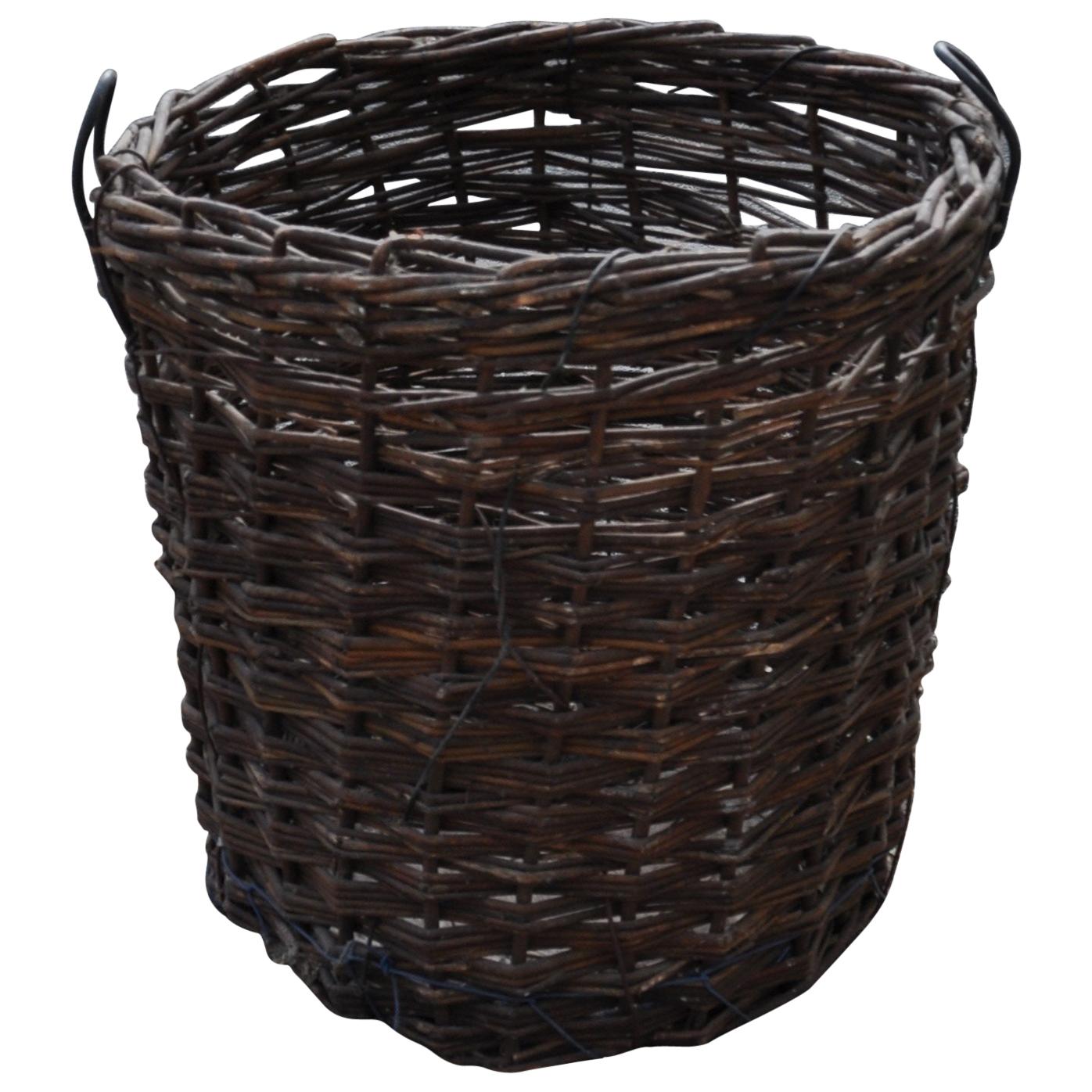 Vintage Basket from Hungary, circa 1950s For Sale
