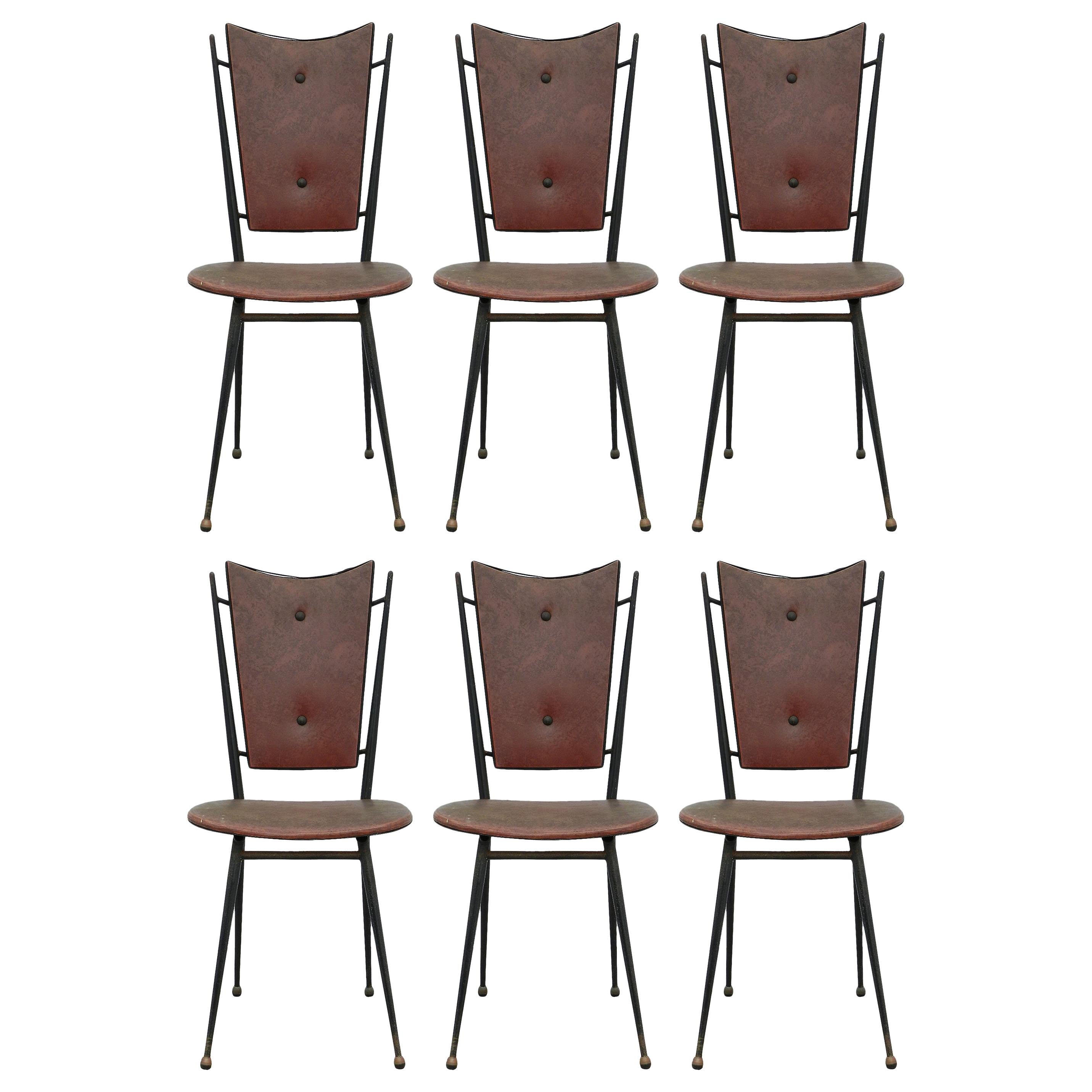 Six Midcentury Dining Chairs French to Restore Recover and Customize