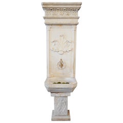 Antique Late Ottoman Hamam Style Wall Fountain