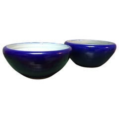 Pair of Chinese Cobalt Porcelain Bowls