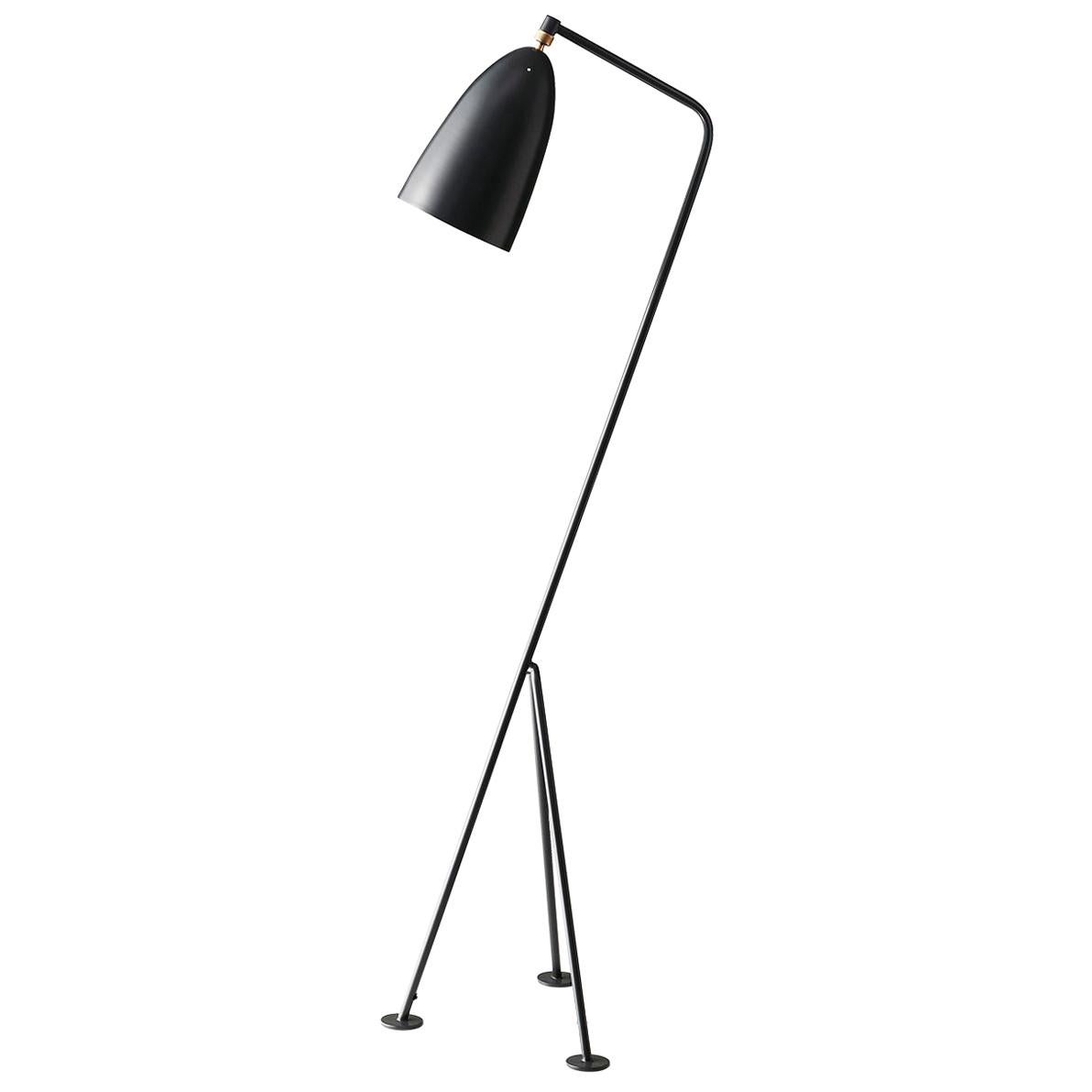 Lampada da terra Greta Grossman Grasshopper, Grigio antracite