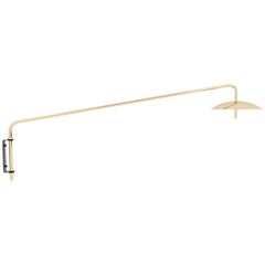 Signal Swing Arm Sconce in Brass, Long, from Souda