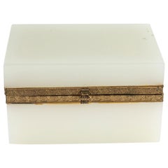 French Opaline Fitted Glass Box