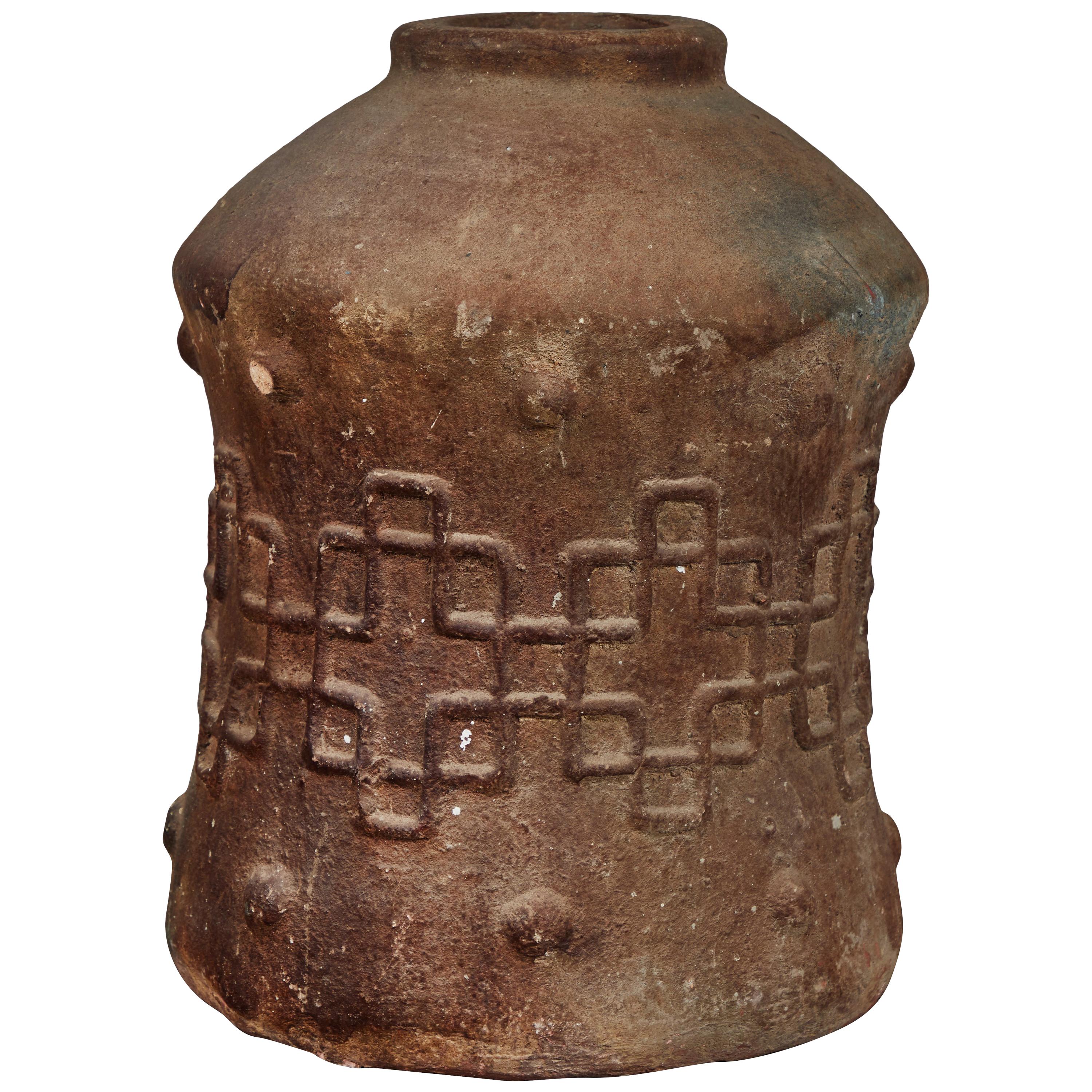 Antique Korean Terracotta Crock For Sale