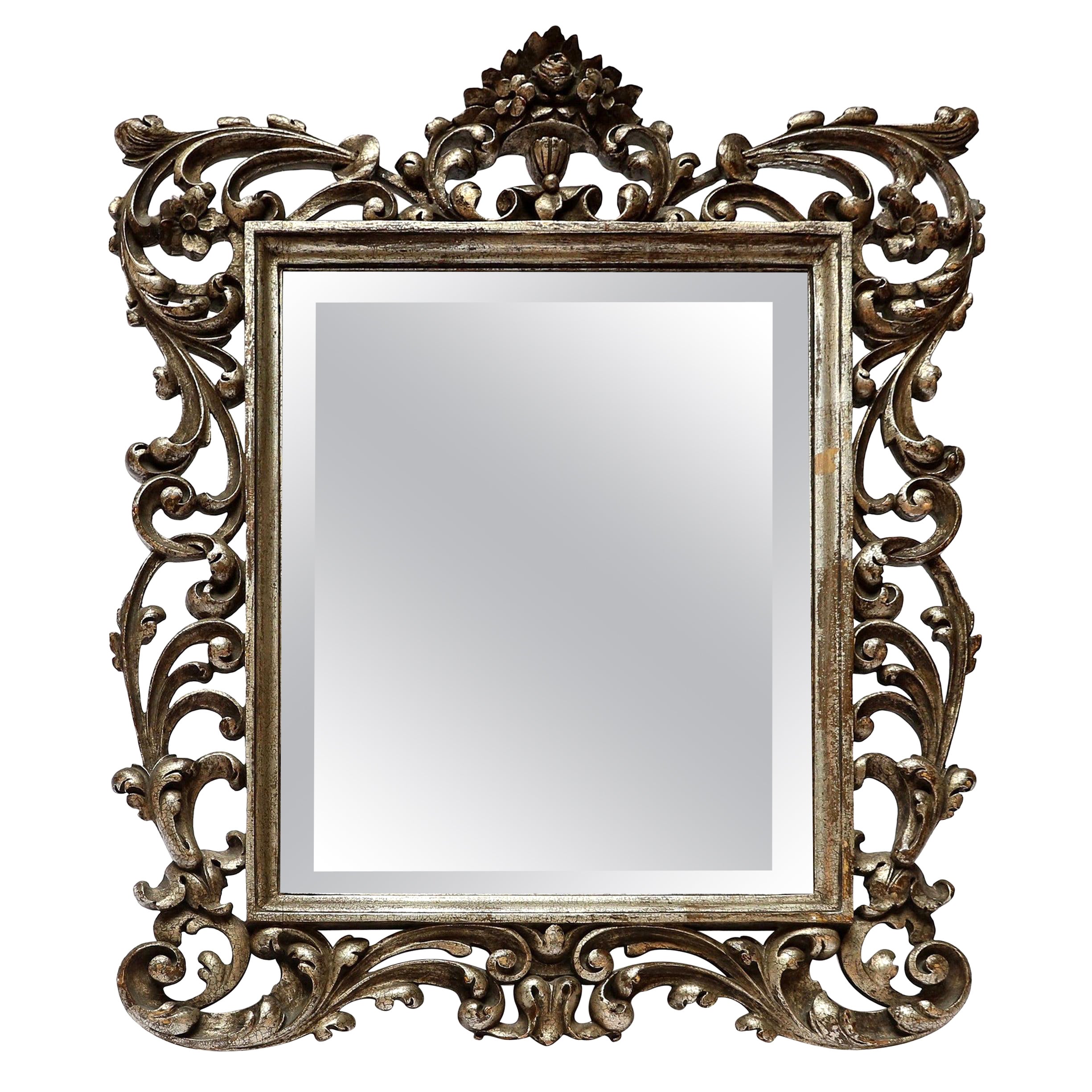 19th Century French Baroque Wall Mirror at 1stDibs