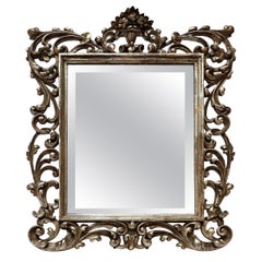 19th Century French Baroque Giltwood Vanity or Wall Mirror