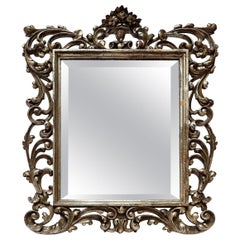 19th Century French Baroque Giltwood Vanity or Wall Mirror
