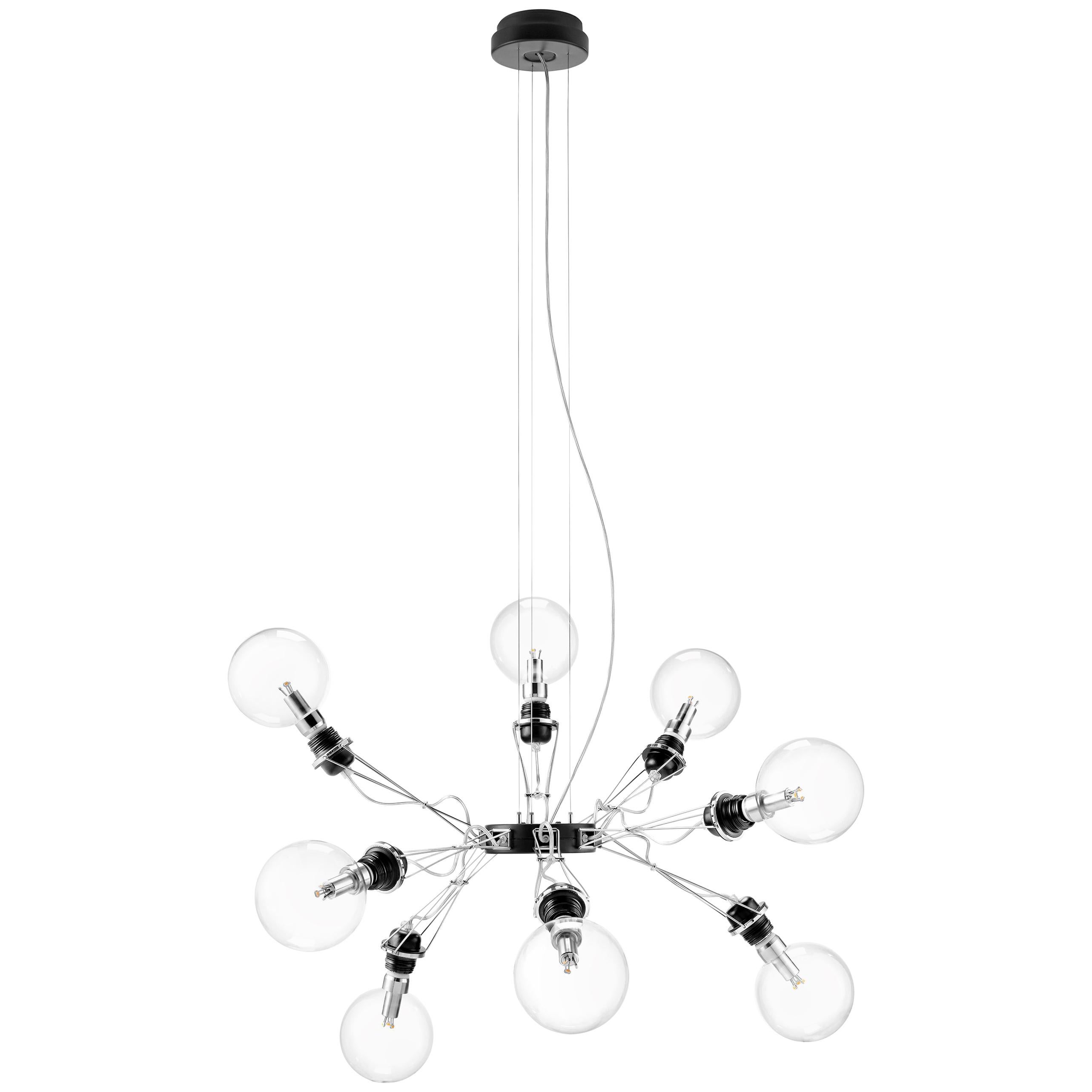 Lumina Matrix Otto Suspension Lamp in Black by Yaacov Kaufman For Sale