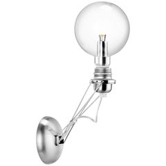 Lampe murale mono Lumina Matrix en nickel brossé de Yaacov Kaufman