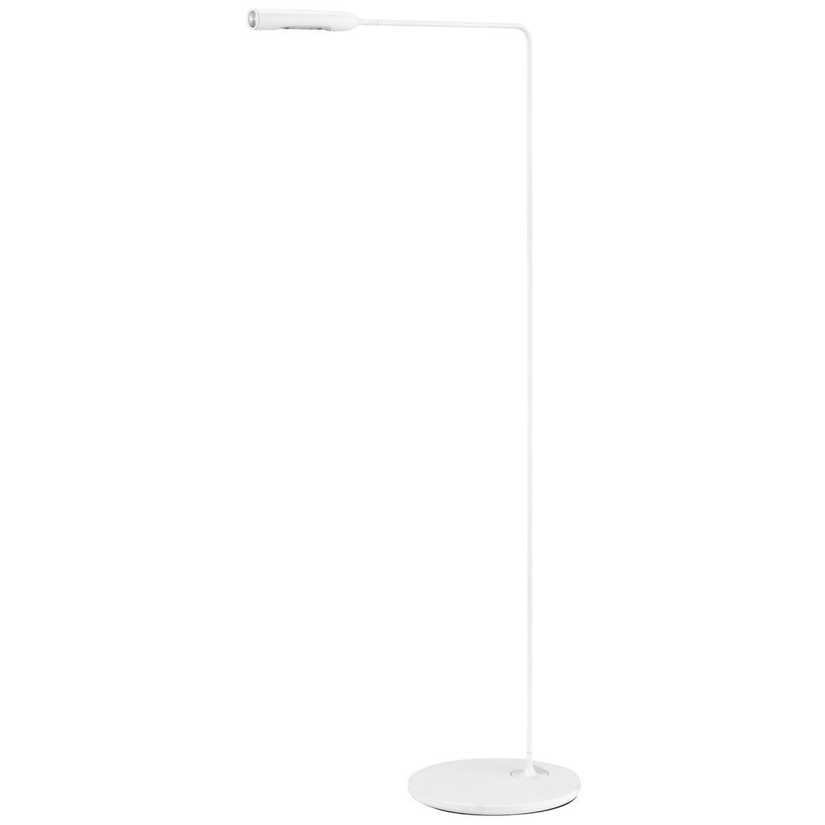 Lampadaire de salon Lumina Flo blanc mat par Foster+Partners