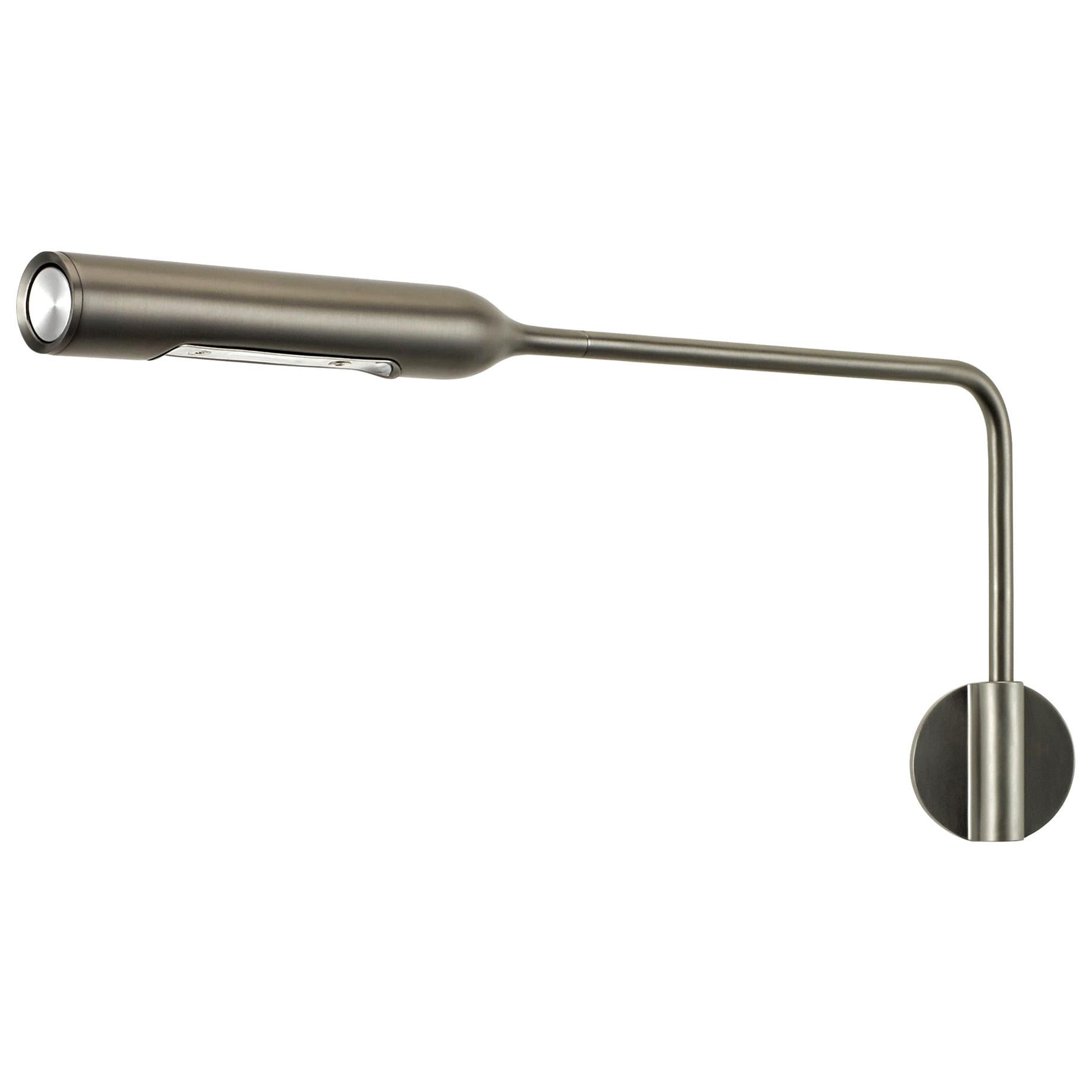 Lumina Flo Wall M Lamp in Gunmetal by Foster+Partners For Sale