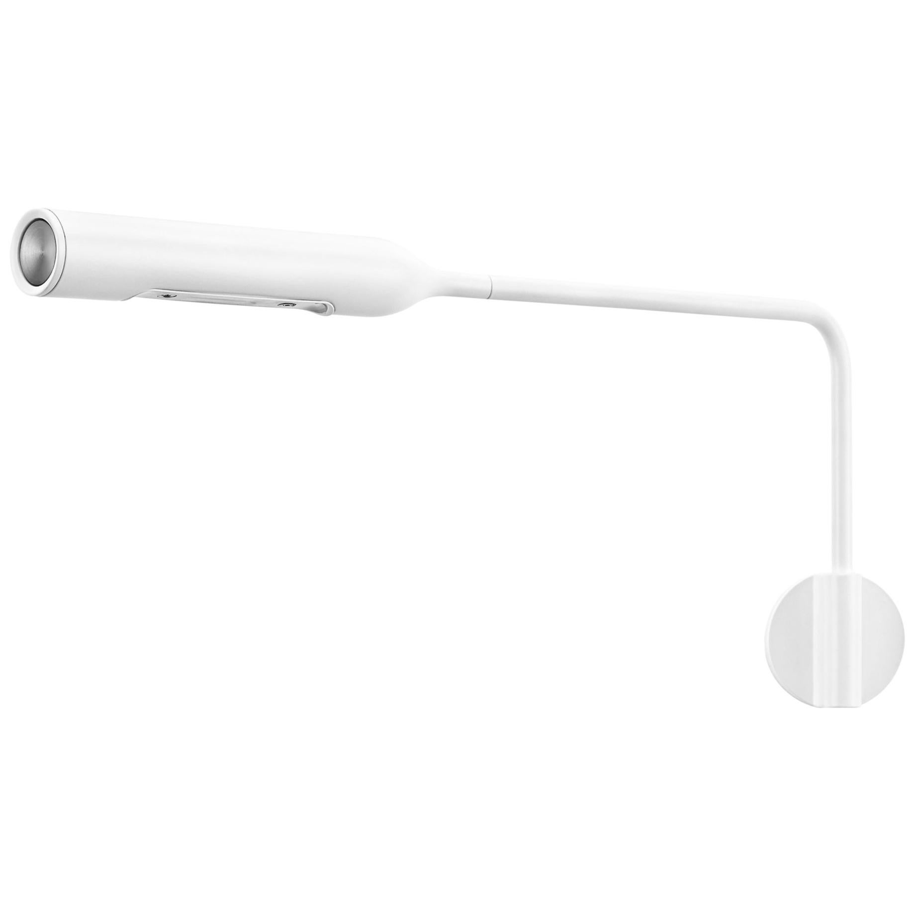 Lumina Flo Wall M Lamp in Matte White by Foster+Partners For Sale