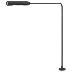Lampada da tavolo Lumina Flo con occhiello F20 in nero Soft-Touch di Foster + Partners