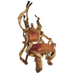 Guru Latex Armchair with Amethyst and Citrine Stone
