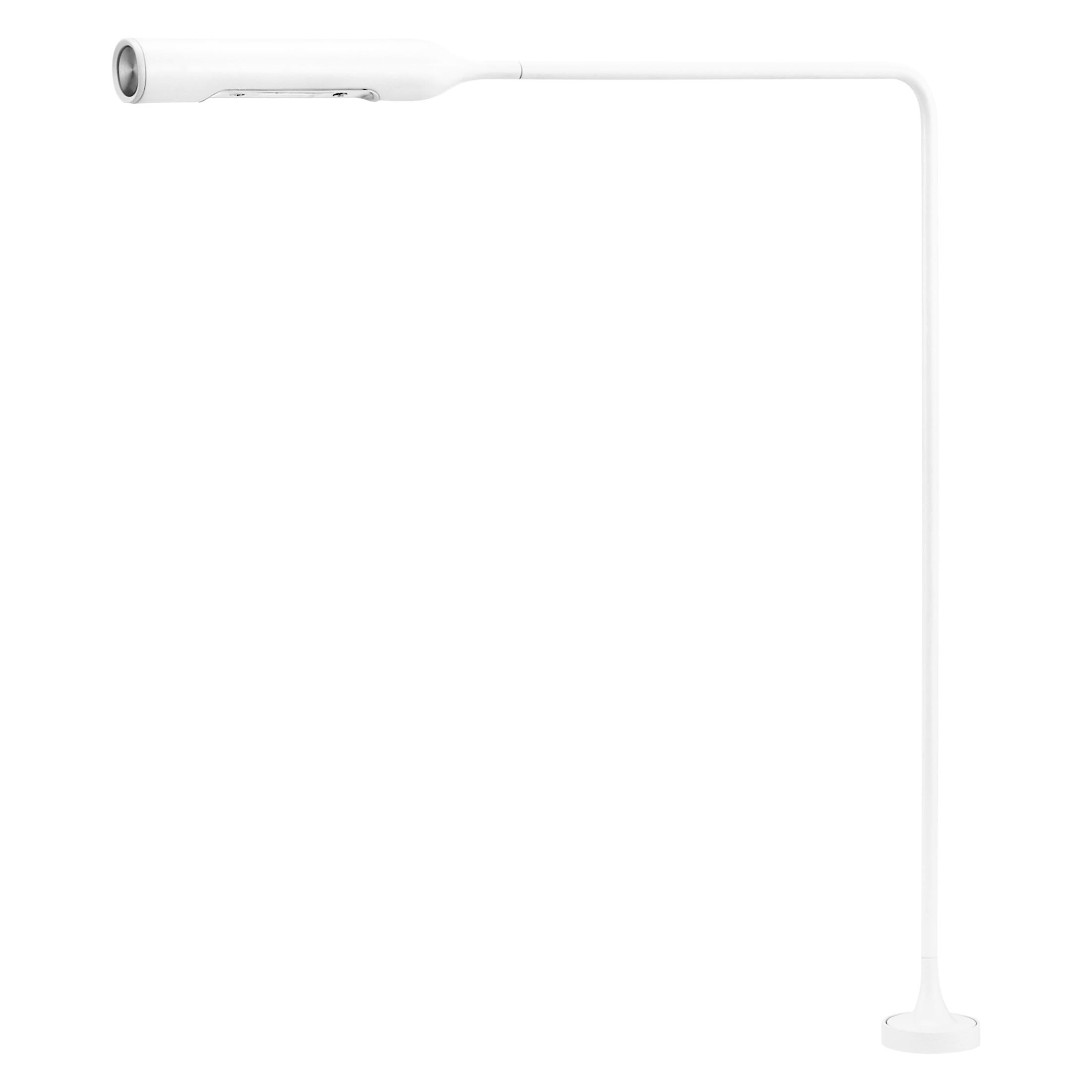 Lampe de table Lumina Flo avec œillet F20 en blanc mat par Foster+Partners