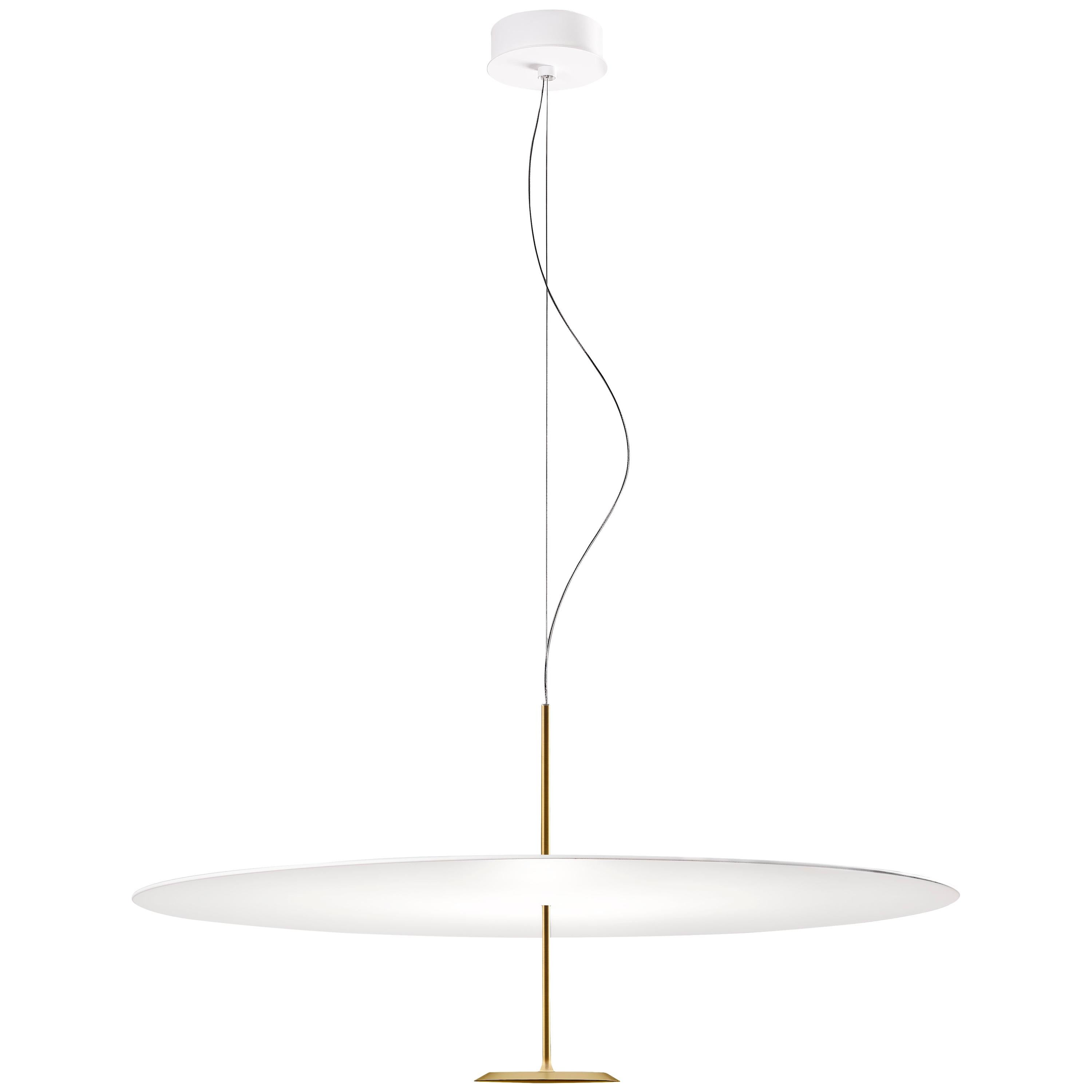 Lumina Dot Large Pendant Light in Brass by Foster+Partners